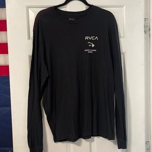 Men’s RVCA Long Sleeve Aloha Shirt size Large